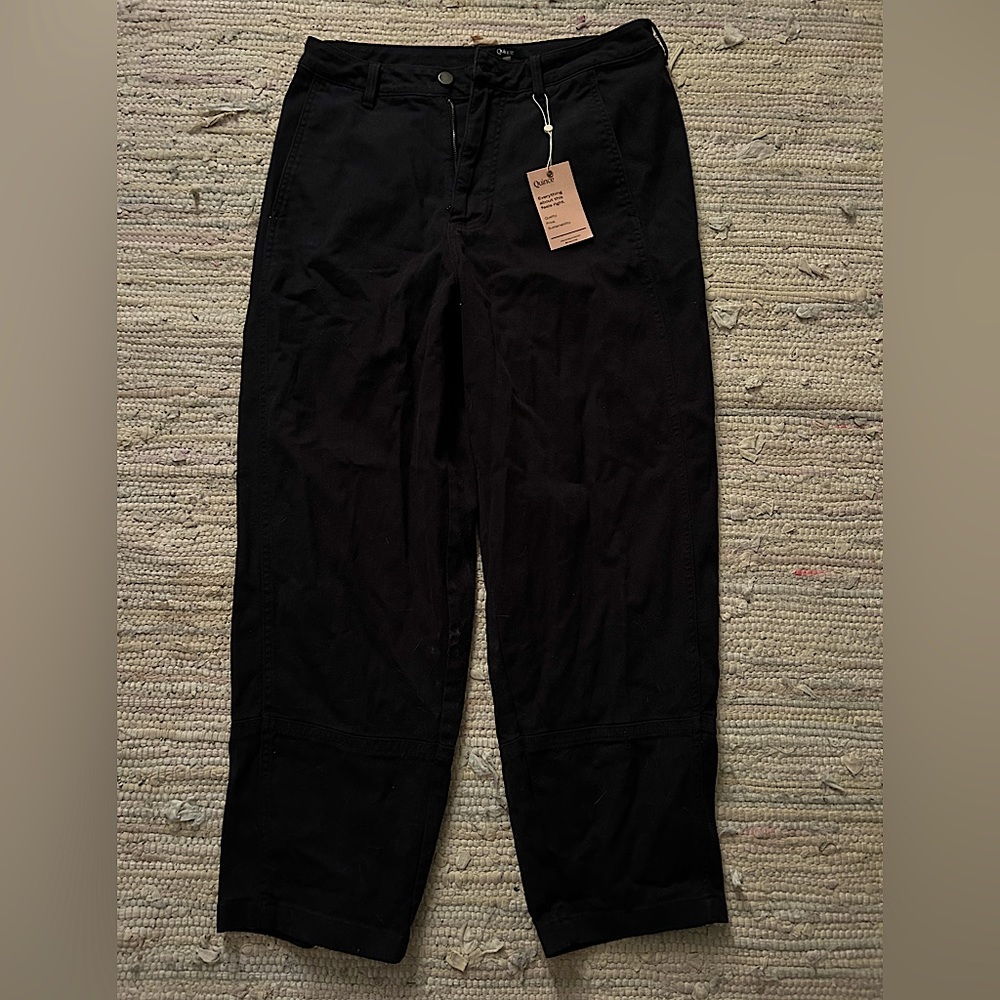 Quince Organic Stretch Cotton Twill Barrel Pant - size 12